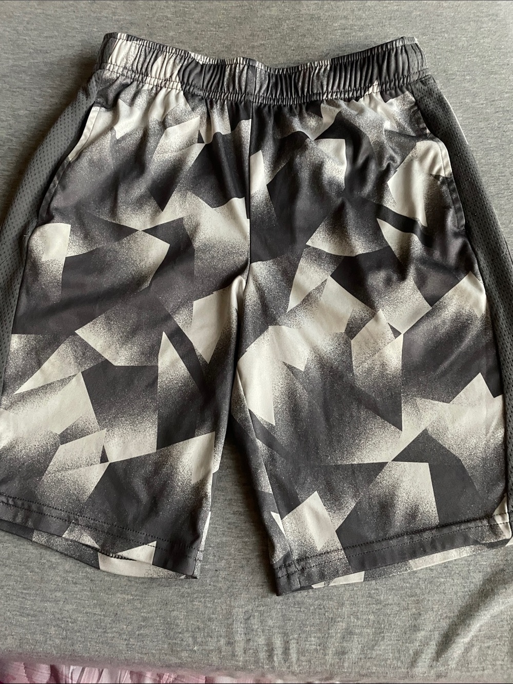 tek gear Black & White Geometric Active Shorts